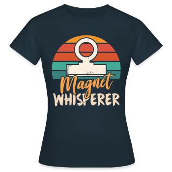 Magnet Whisperer Magnet Fisher Magnet Fishing - Women's T-Shirt - navy - Front - AI Model Female 172 dark (172cm)