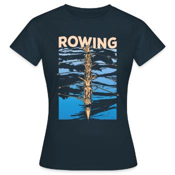 Aviron Aviron Aviron Aviron - T-shirt Femme - marine - Devant - AI Model Female 172 dark (172cm)