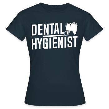 Hygiéniste dentaire Dentiste Équipe d’hygiène dentaire - T-shirt Femme - marine - Devant - AI Model Female 172 dark (172cm)