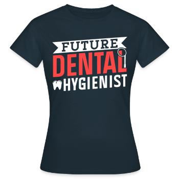 Équipe d’hygiène dentaire future d’hygiéniste dentaire - T-shirt Femme - marine - Devant - AI Model Female 172 dark (172cm)