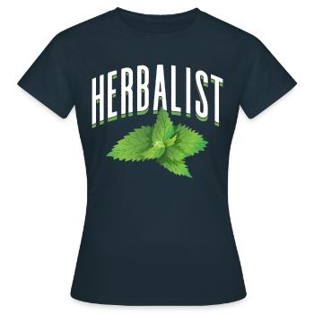 Herboriste Herbes Herbe Jardin Herbe - T-shirt Femme - marine - Devant - AI Model Female 172 dark (172cm)