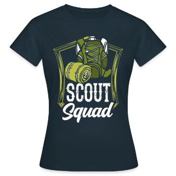 Scout Team Scouting Tent Camp Clan - T-shirt Femme - marine - Devant - AI Model Female 172 dark (172cm)