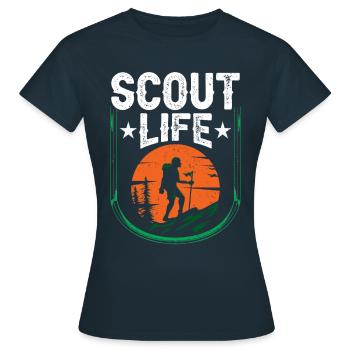 Scouts Life Scouting Clan Camp - Women's T-Shirt - navy - Front - AI Model Female 172 dark (172cm)