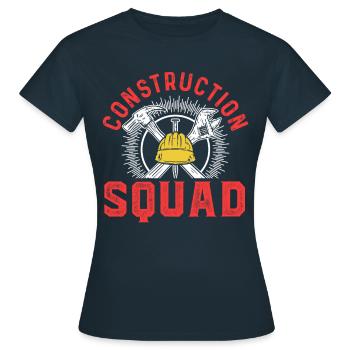 Construction Crew Team Construction Site Teamwork Construction Workers Construction - Women's T-Shirt - navy - Front - AI Model Female 172 dark (172cm)
