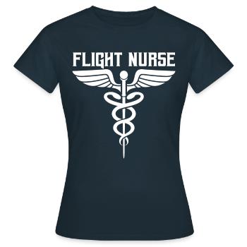 Médecin de vol Profession Infirmière de vol Médecin de vol - T-shirt Femme - marine - Devant - AI Model Female 172 dark (172cm)