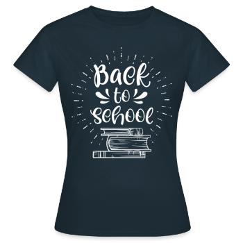 Back to School Teachers Back to School Back to School - Women's T-Shirt - navy - Front - AI Model Female 172 dark (172cm)