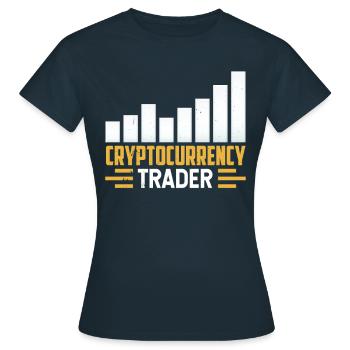 Crypto-Trader Crypto Trader Crypto - T-shirt Femme - marine - Devant - AI Model Female 172 dark (172cm)