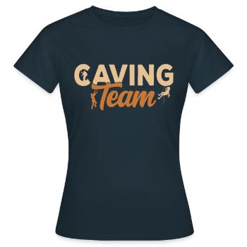 Höhlenforschung Team Höhlenwandern Caving Cave - Women's T-Shirt - navy - Front - AI Model Female 172 dark (172cm)