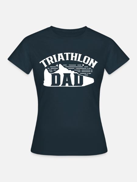 Triathlon Papa Triathletin Triathlons Triathlet - Frauen T-Shirt - Navy