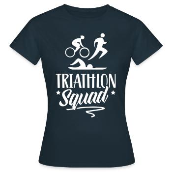 Triathlon Équipe Triathlons Triathlète Triathlète - T-shirt Femme - marine - Devant - AI Model Female 172 dark (172cm)