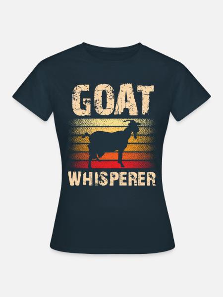 Ziegen Flüsterer Ziegenflüsterer Ziege Tier - Frauen T-Shirt - Navy