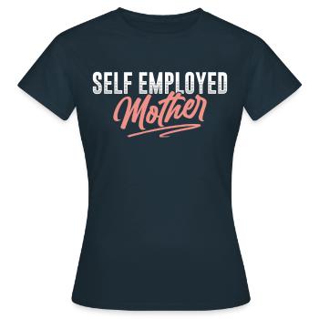 Self-employed mother Freelancer Self-employed - Women's T-Shirt - navy - Front - AI Model Female 172 dark (172cm)