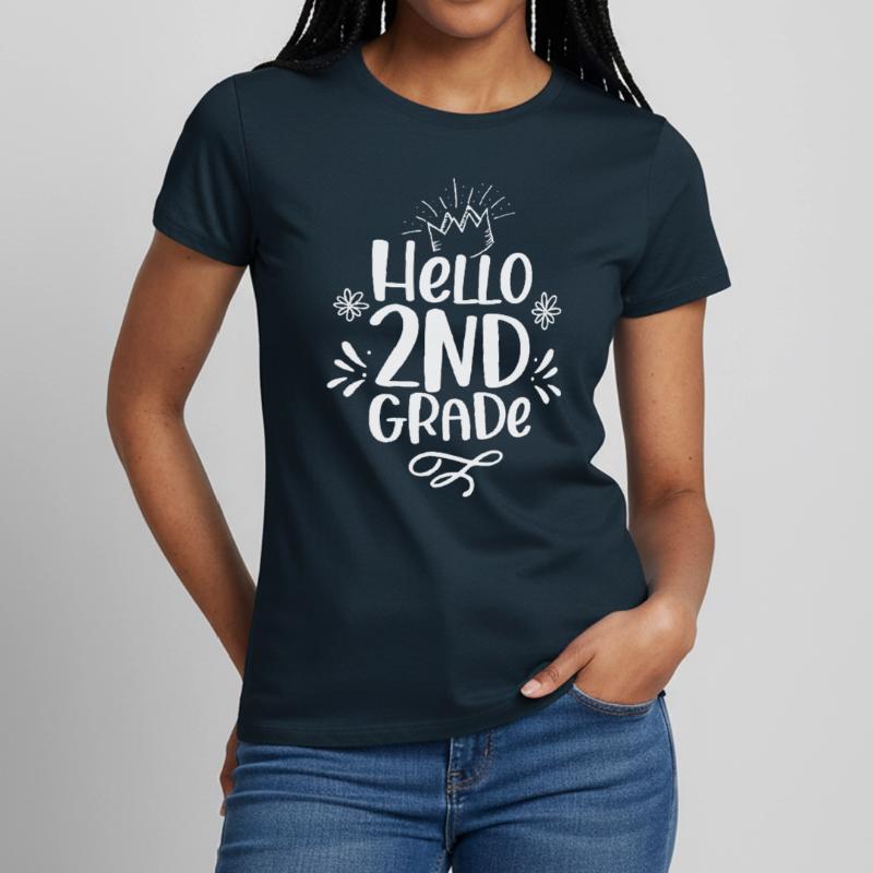 Hello 2nd Class Second Class Second Grader Women's T-Shirt