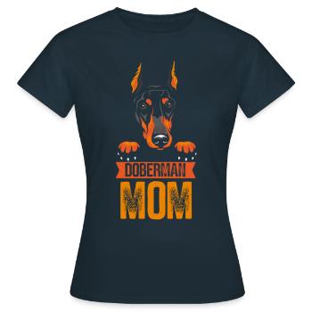 Doberman Mama Chiens Doberman Doberman - T-shirt Femme - marine - Devant - AI Model Female 172 dark (172cm)