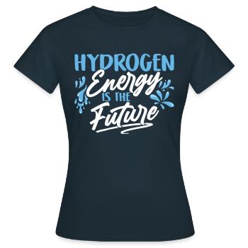 L’énergie de l’hydrogène est l’avenir L’hydrogène - T-shirt Femme - marine - Devant - AI Model Female 172 dark (172cm)