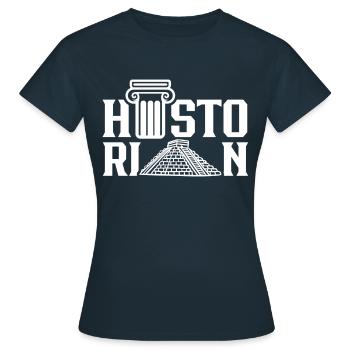 Historian History Teacher History History - Women's T-Shirt - navy - Front - AI Model Female 172 dark (172cm)