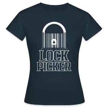 Schlossknacker Lock Picker Schloss Lock Picking - Women's T-Shirt - navy - Front - AI Model Female 172 dark (172cm)