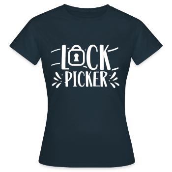 Schlossknacker Lock Picker Schloss Lock Picking - Women's T-Shirt - navy - Front - AI Model Female 172 dark (172cm)