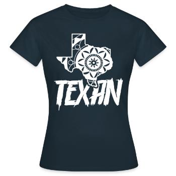 Dictons texans fiers Texas Texan - T-shirt Femme - marine - Devant - AI Model Female 172 dark (172cm)