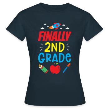 Enfin Professeur de deuxième classe - T-shirt Femme - marine - Devant - AI Model Female 172 dark (172cm)