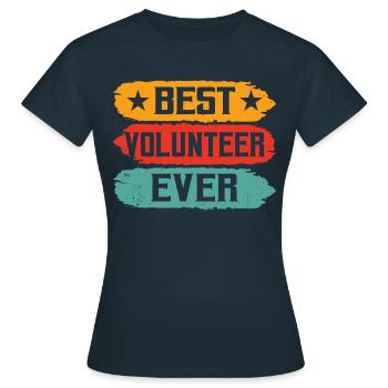 Bester Freiwilliger Aller Zeiten Beruf Freiwillig - Frauen T-Shirt - Navy - Vorne - AI Model Female 172 dark (172cm)