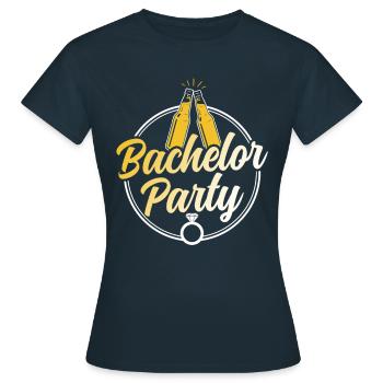 Bachelor party bachelorette bachelorette - Women's T-Shirt - navy - Front - AI Model Female 172 dark (172cm)