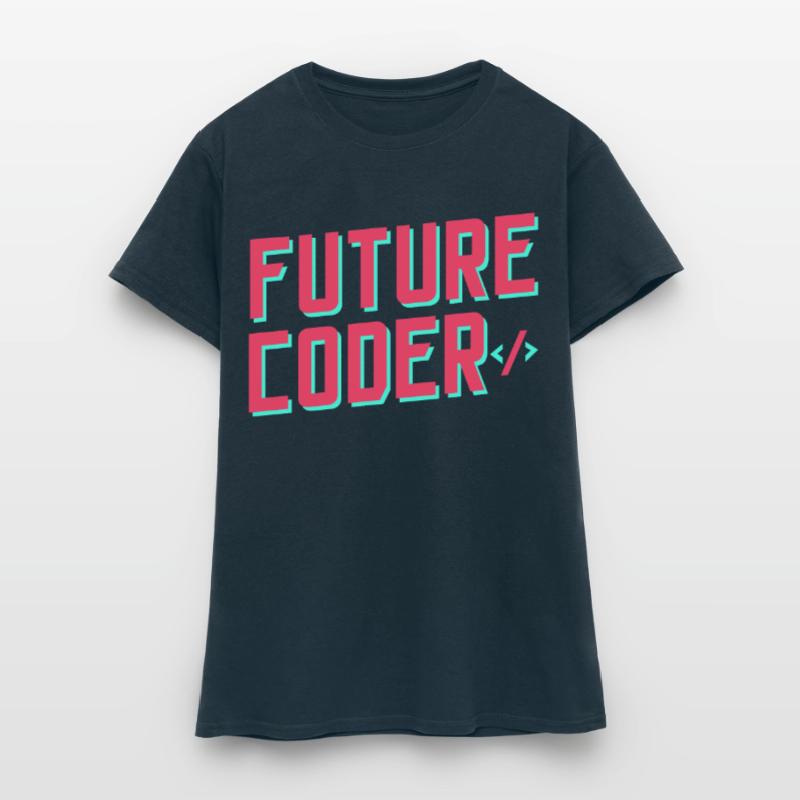 Zukünftiger Coder Coding Code Programmierer Frauen T-Shirt