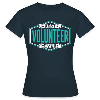 Bester Freiwilliger Aller Zeiten Beruf Freiwillig - Frauen T-Shirt - Navy - Vorne - AI Model Female 172 dark (172cm)