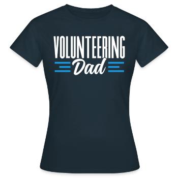 Ehrenamtlicher Vater Freiwillig Freiwilliger Beruf - Frauen T-Shirt - Navy - Vorne - AI Model Female 172 dark (172cm)