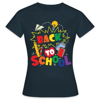 Back to School Teachers Back to School Back to School - Women's T-Shirt - navy - Front - AI Model Female 172 dark (172cm)