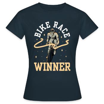 Gewinner Des Radrennens Radrennen Radrennfahrer - Frauen T-Shirt - Navy - Vorne - AI Model Female 172 dark (172cm)
