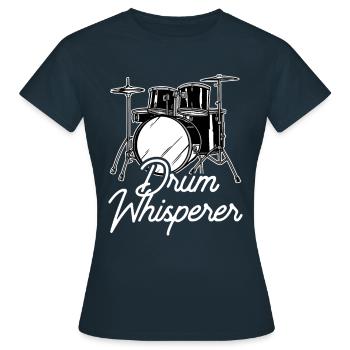 Tambour Chuchoteur Tambour Chuchotant Tambour Tambour Tambour - T-shirt Femme - marine - Devant - AI Model Female 172 dark (172cm)