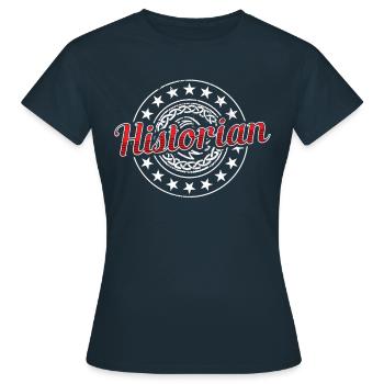 Historien Histoire Professeur d’histoire - T-shirt Femme - marine - Devant - AI Model Female 172 dark (172cm)