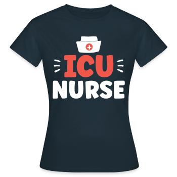 Intensive Care Nurse Intensive Care - Women's T-Shirt - navy - Front - AI Model Female 172 dark (172cm)