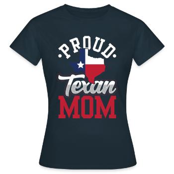 Fière maman texane texan texan texan - T-shirt Femme - marine - Devant - AI Model Female 172 dark (172cm)