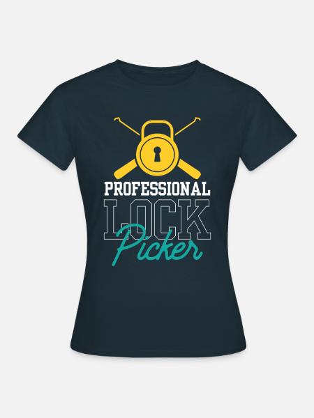 Professioneller Schlossknacker Lock Picker Knacken - Frauen T-Shirt - Navy