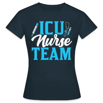 Intensive Care Nurse Team Intensive Care - Women's T-Shirt - navy - Front - AI Model Female 172 dark (172cm)