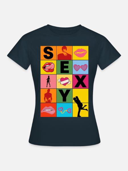 SEXY - Frauen T-Shirt - Navy