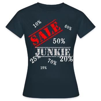 Sale - Women's T-Shirt - navy - Front - AI Model Female 172 dark (172cm)