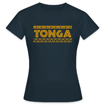 tonga, polynesian tonga - Women's T-Shirt - navy - Front - AI Model Female 172 dark (172cm)