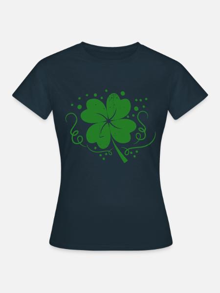 Kleeblatt - Frauen T-Shirt - Navy
