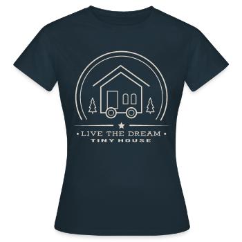 Tiny house - Women's T-Shirt - navy - Front - AI Model Female 172 dark (172cm)