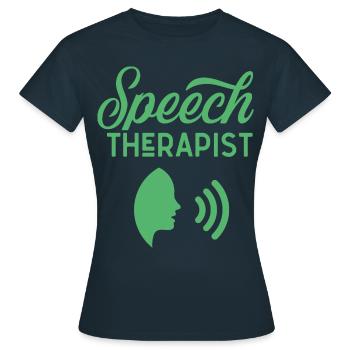 Speech therapist Speech therapist Speech therapy Speech therapy - Women's T-Shirt - navy - Front - AI Model Female 172 dark (172cm)