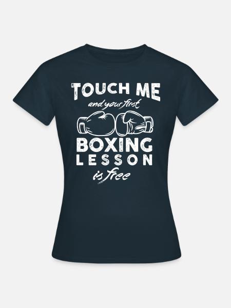 Don´t touch - Frauen T-Shirt - Navy