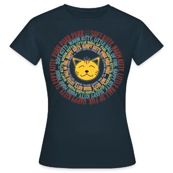 SOFT KITTY SONG - Women's T-Shirt - navy - Front - AI Model Female 172 dark (172cm)