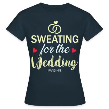 Bachelorette de mariage partie mariage cadeau d'amour - T-shirt Femme - marine - Devant - AI Model Female 172 dark (172cm)