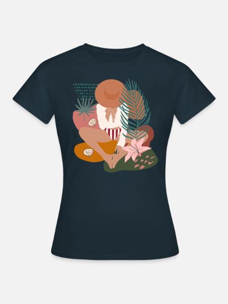 Sommerfrau - Frauen T-Shirt - Navy