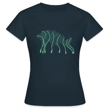 Carpe poisson carpe - T-shirt Femme - marine - Devant - AI Model Female 172 dark (172cm)