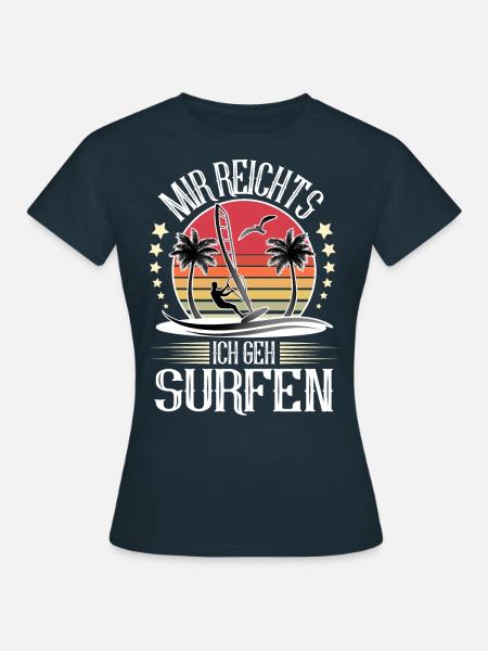 Windsurfen Windsurfer Windsurf - Frauen T-Shirt - Navy