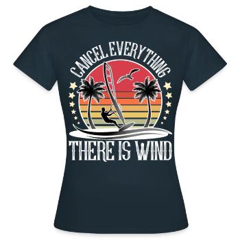 Planche à voile Windsurf Windsurf - T-shirt Femme - marine - Devant - AI Model Female 172 dark (172cm)